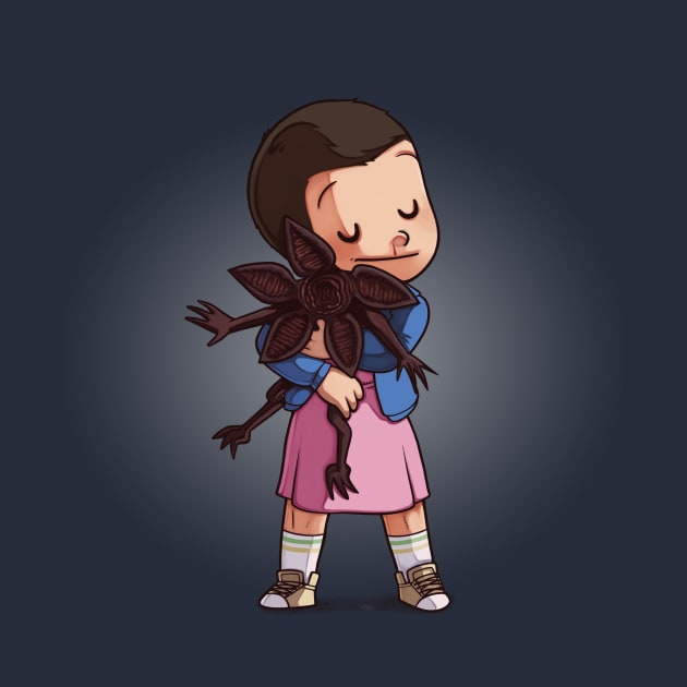 Eleven & Demogorgon by Naolito