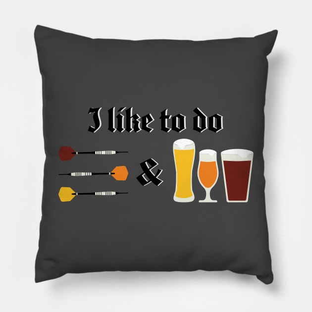 I like to do Darts & Crafts Pillow by skauff