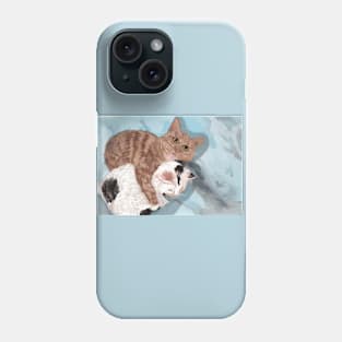 Protective Ginger Cat Doing His Job Phone Case