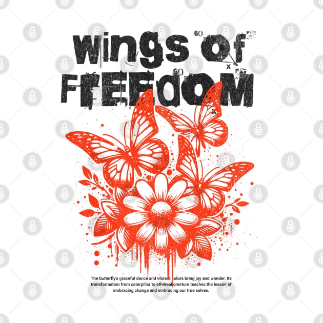 Wings Of Freedom Butterfly by Odetee