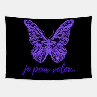 I can fly - French words themed Tapestry