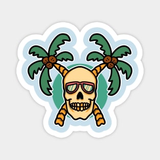 summer skull Magnet