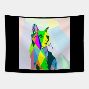 The cat geometry was sketched and then made into a low poly Tapestry