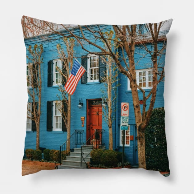 Georgetown House 13 Pillow by igjustin