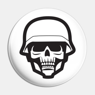 Skull With Helmet Pin