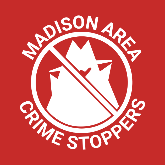 Madison Area Crime Stoppers Pocket White by Stalwarthy