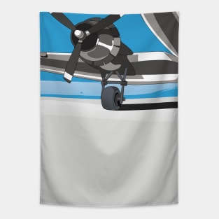 Vintage Propeller Plane Tapestry