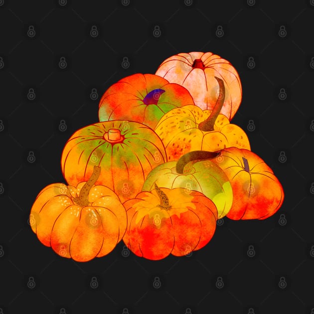 Pile of pumpkins by Magcelium