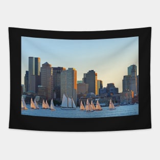 The Boston Skyline from East Boston Tapestry