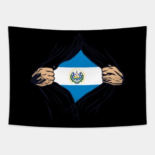 Proud El Salvador Flag, El Salvador gift heritage, Salvadorian girl Boy Friend Salvadoreño Tapestry