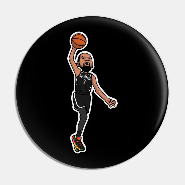 Kevin Durant Cartoon Style Pin by ray1007