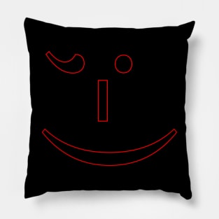 Winking emoticon Pillow