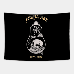 skull beach Tapestry