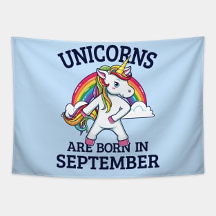 Unicorn Are Born In September Tapestry