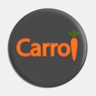 Carrot cute design Pin