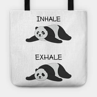 Inhale Exhale Panda Tote