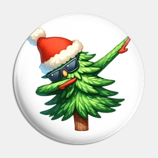 Christmas Tree Dabbing Dance Pin