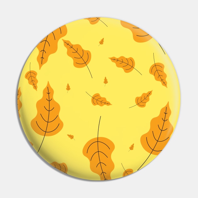 Autumn Leaves Pattren Pin by samzizou