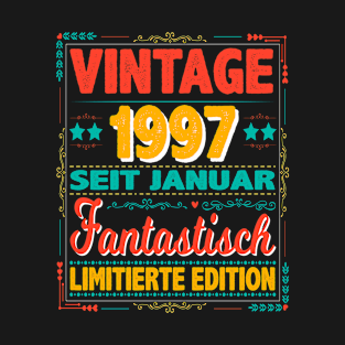 Januar 1997 Vintage Fantastisch 27 Jahren Mann Frau Geburtstag T-Shirt