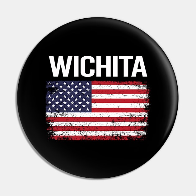 The American Flag Wichita Pin by flaskoverhand