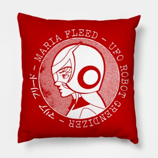 398 Maria Stamp WHT Pillow