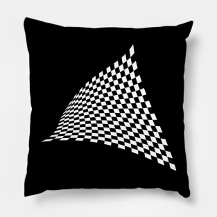 wavy chessboard Pillow