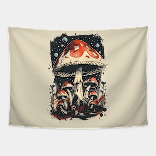 Mushroom Family Tapestry