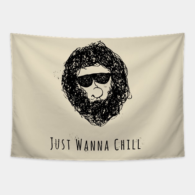 Just Wanna Chill Tapestry by PopCycle