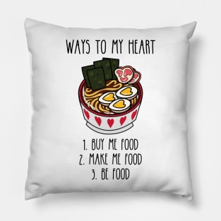 Funny Love Buy Me Food Pillow