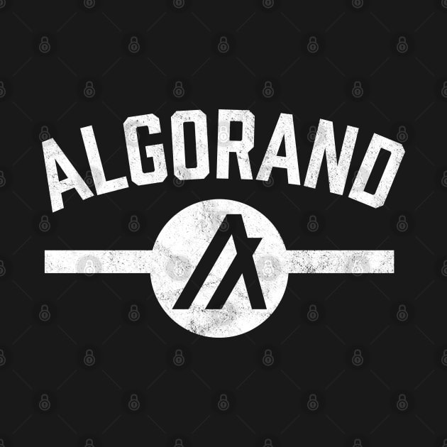 Algorand ALGO Crypto Vintage Athletic by TGKelly