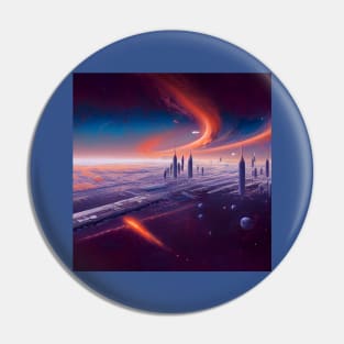 Interplanetary Spaceport Pin