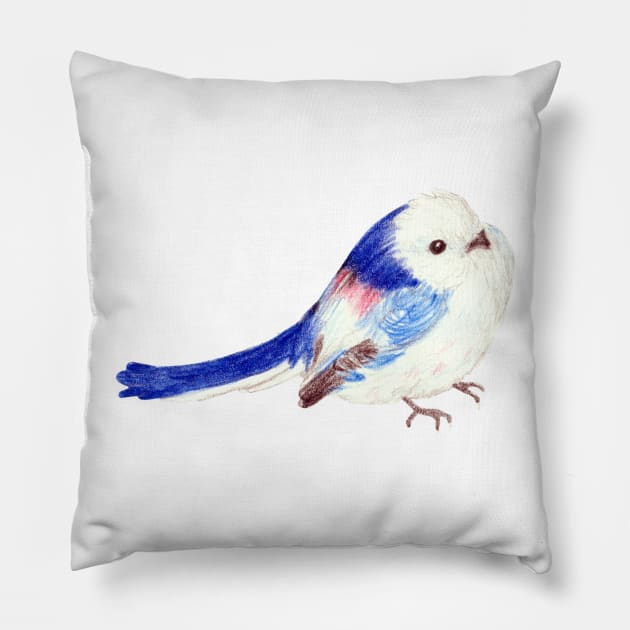 Little White Bird Pillow by lindaursin