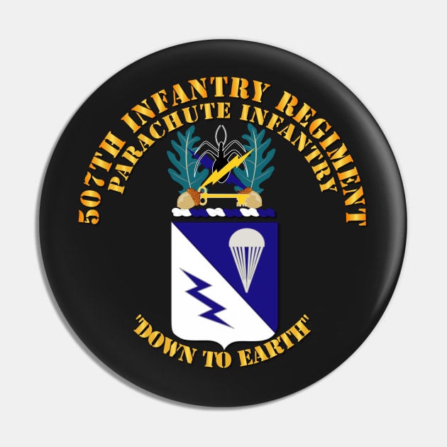 COA - 507th Infantry Regiment Pin by twix123844