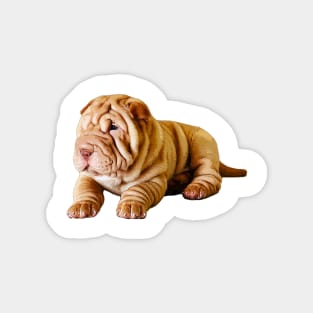 Shar Pei Cute Puppy Dog Magnet