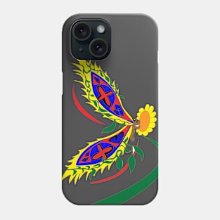 butterfly and sunflower Phone Case