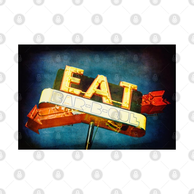 Eat Barbecue Vintage Sign by art64