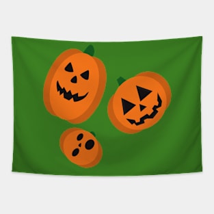 Halloween Pumpkins Tapestry