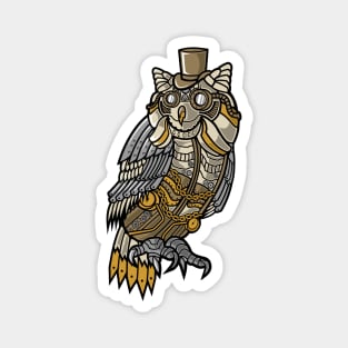 Steampunk Owl Magnet