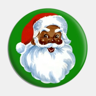 Black Santa Claus (Vintage) Pin