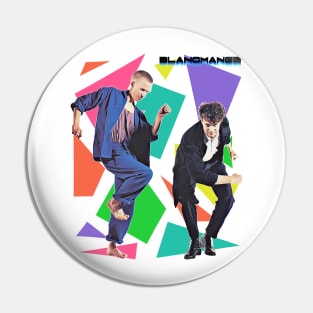 Retro 80s Synth Pop Blancmange Tribute Pin