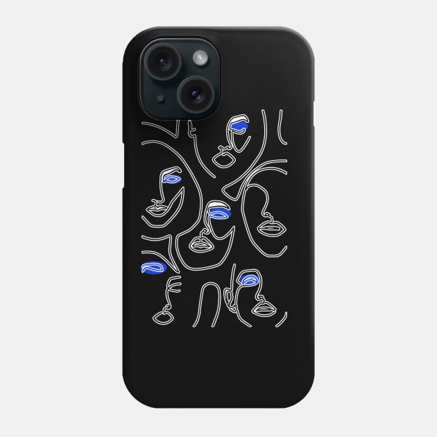 Graphic One Liner Phone Case by DesignersMerch