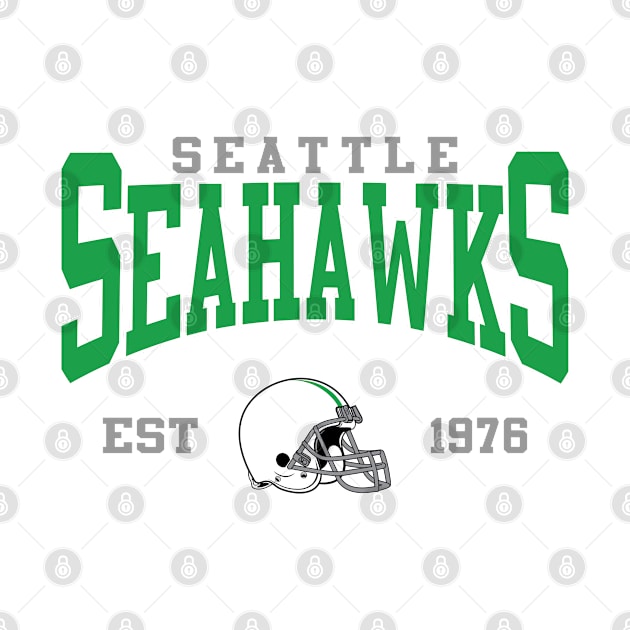 Retro Seattle Football by genzzz72