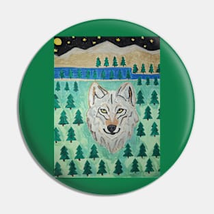 Wolf Spirit Animal Pin