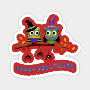 Happy Halloween Owl Magnet