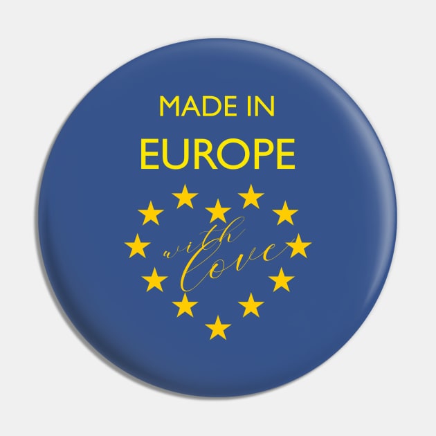 Made in Europe (with love) Pin by Blacklinesw9