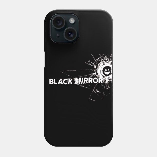 Black Mirror Broken Smile Phone Case by OtakuPapercraft