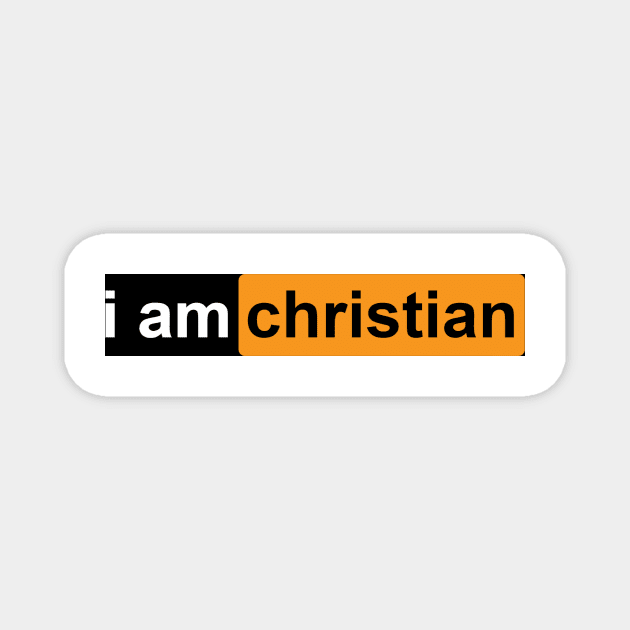 I am christian Magnet by Hexagon