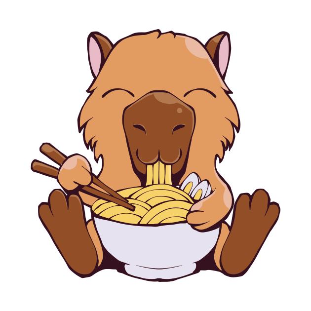 Capibara Ramen T S H by LindenDesigns