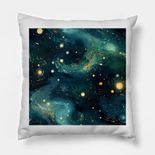 Van Gogh Starry Night Outer Space Pattern 20 Pillow