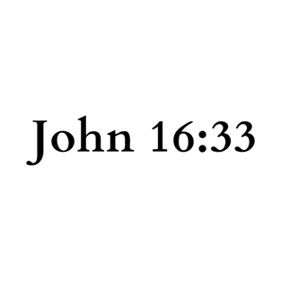 John 16:33 Bible Verse T-Shirt